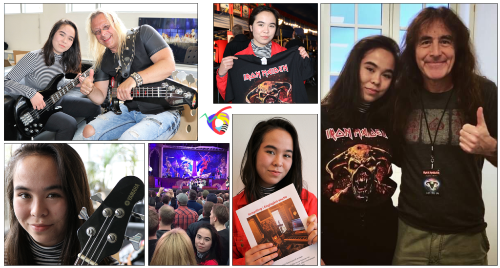Anna (17) fra Aure fikk møte Iron Maiden-bassist – og ikke nok med det …!
